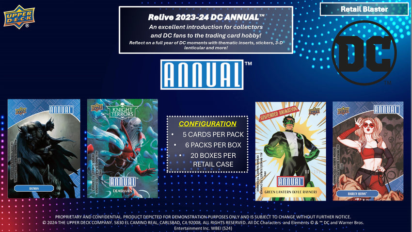 2023-24 Upper Deck DC Annual Trading Cards Blaster Box