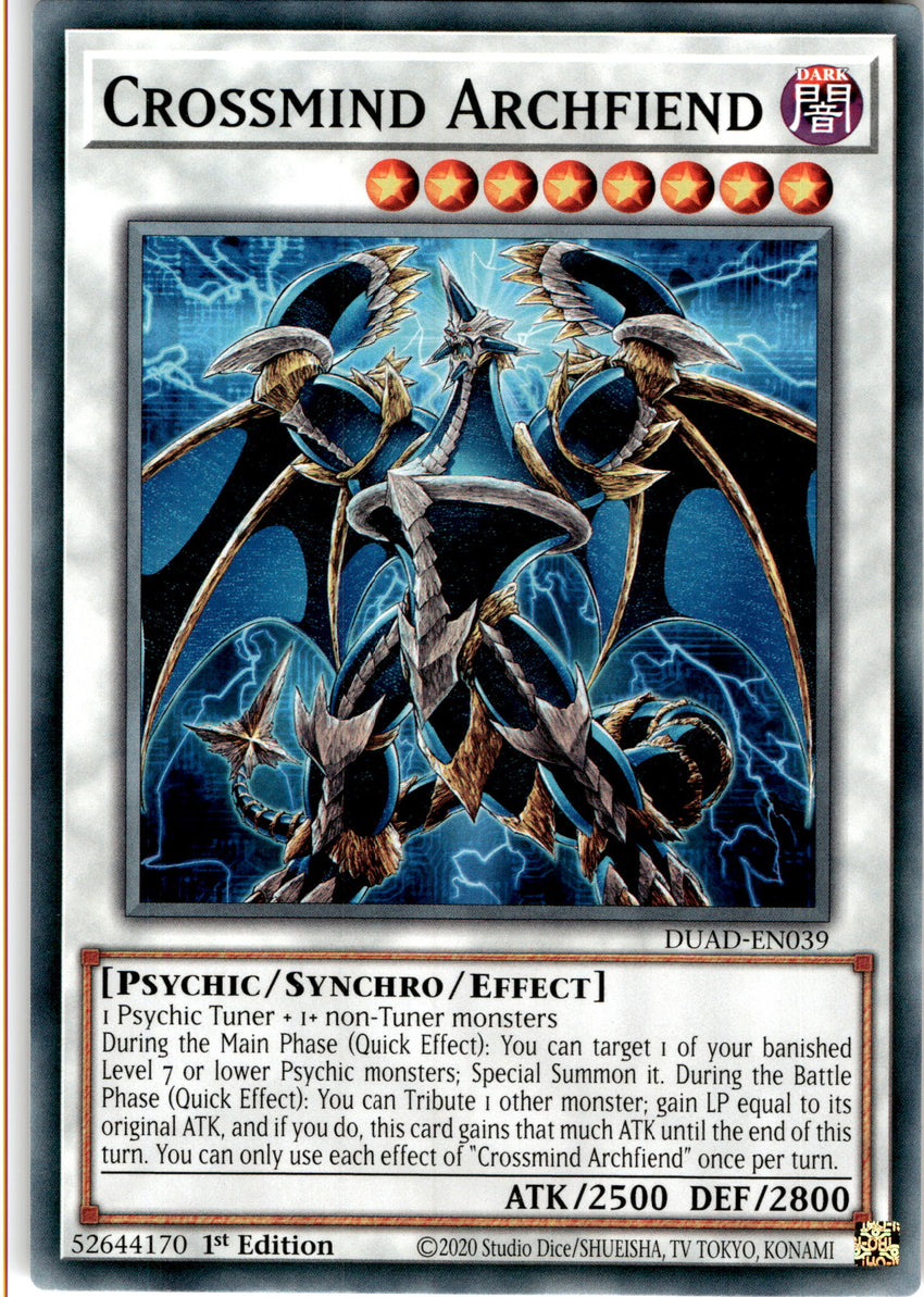 Crossmind Archfiend - DUAD-EN039 - Common 1st Edition