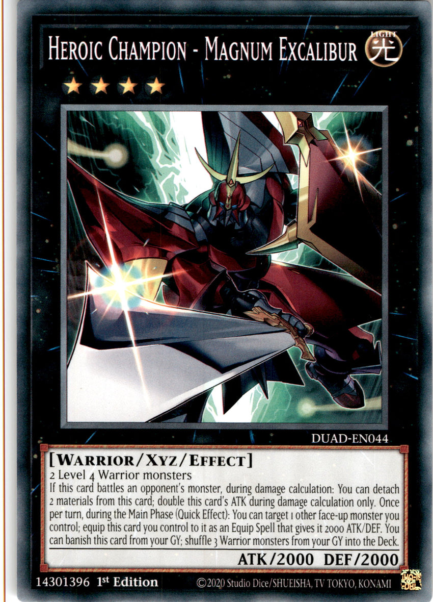 Heroic Champion - Magnum Excalibur - DUAD-EN044 - Common 1st Edition