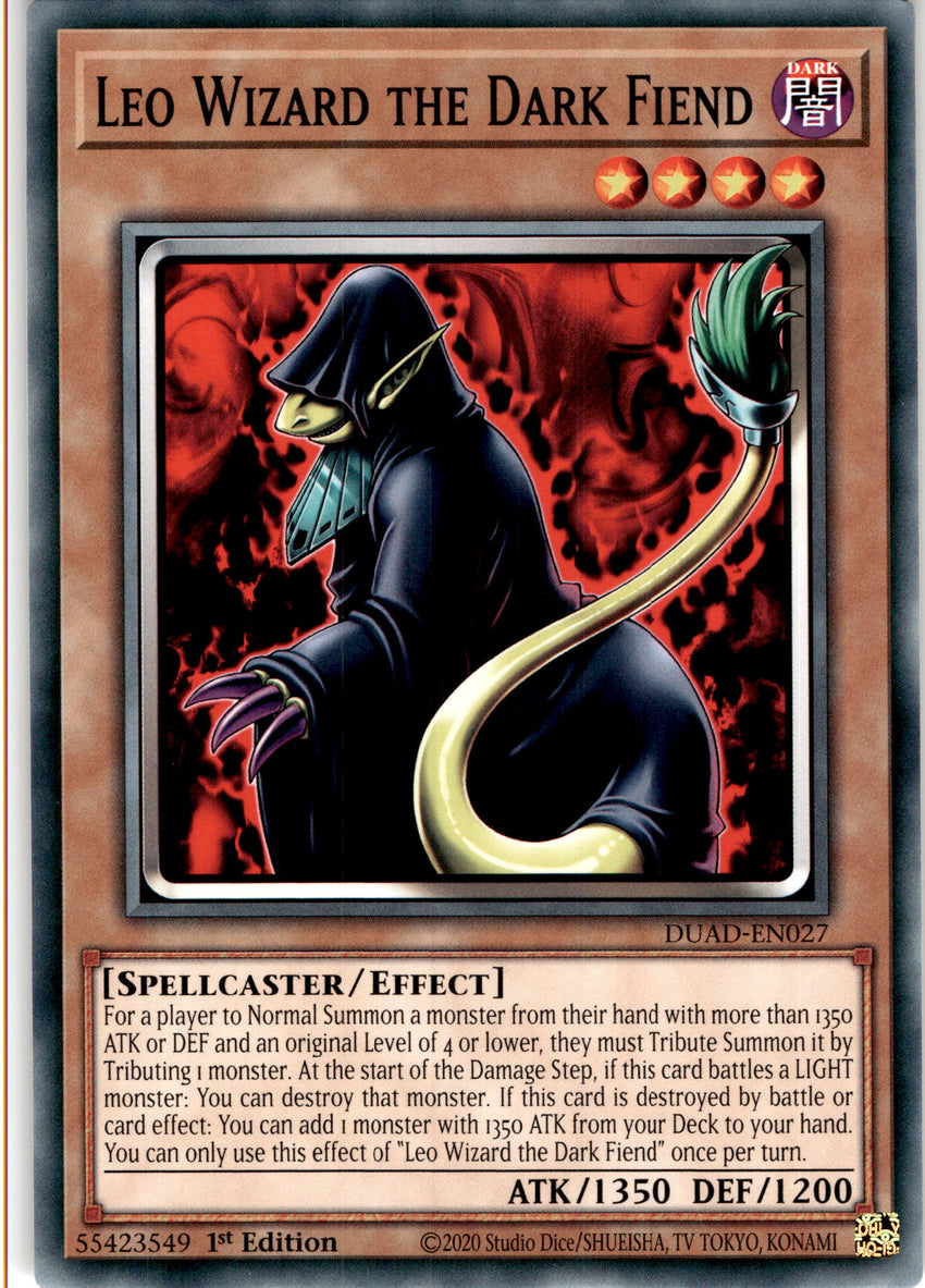 Leo Wizard the Dark Fiend - DUAD-EN027 - Common 1st Edition