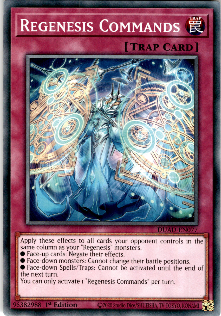 Regenesis Commands - DUAD-EN077 - Common 1st Edition