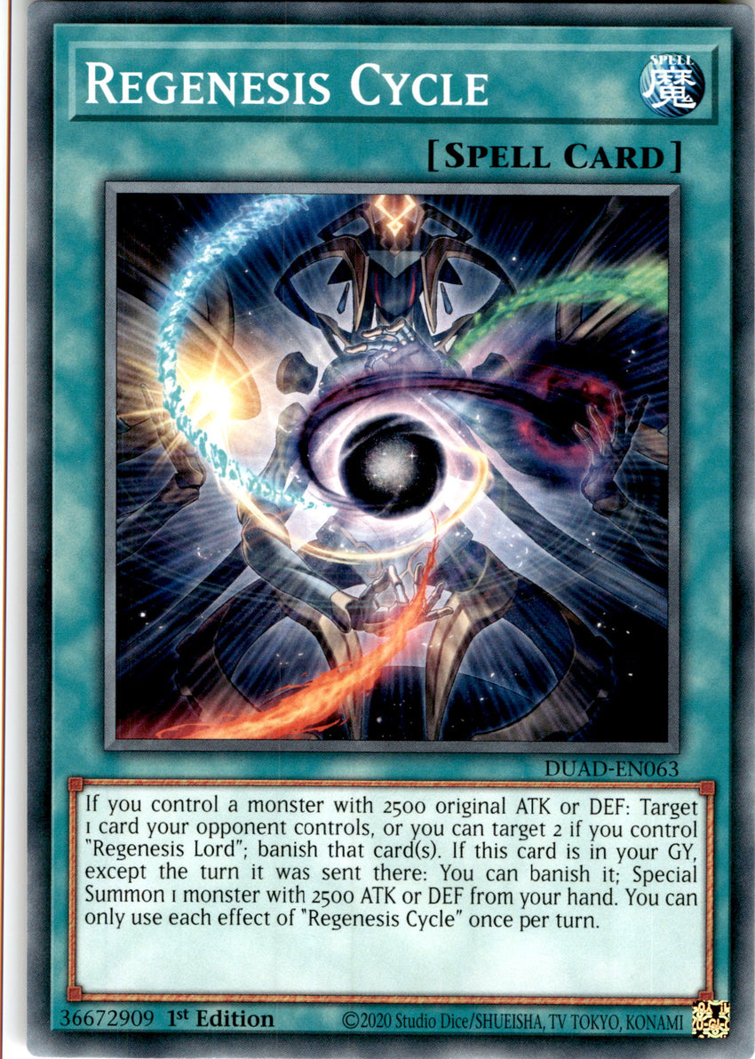 Regenesis Cycle - DUAD-EN063 - Common 1st Edition