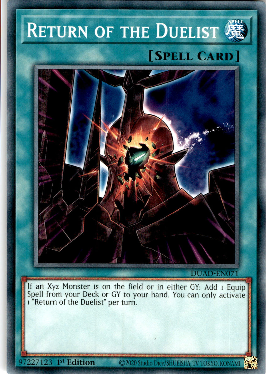 Return of the Duelist - DUAD-EN071 - Common 1st Edition