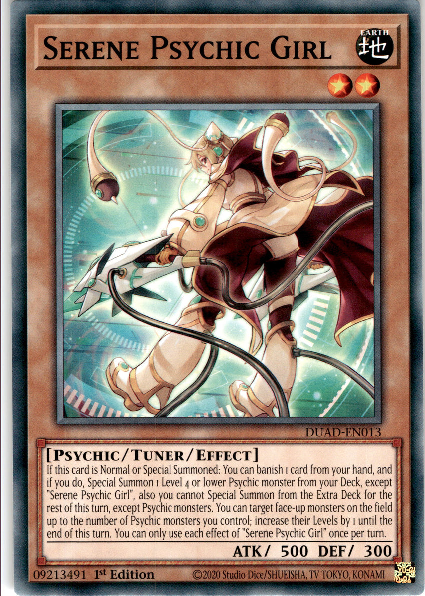 Serene Psychic Girl - DUAD-EN013 - Common 1st Edition