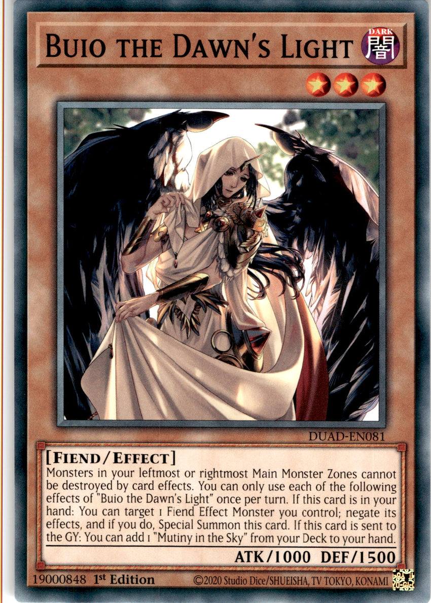 Buio the Dawn's Light - DUAD-EN081 - Common 1st Edition