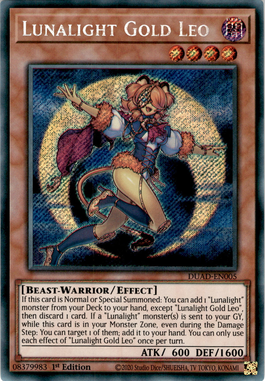 Lunalight Gold Leo - DUAD-EN005 - Secret Rare 1st Edition