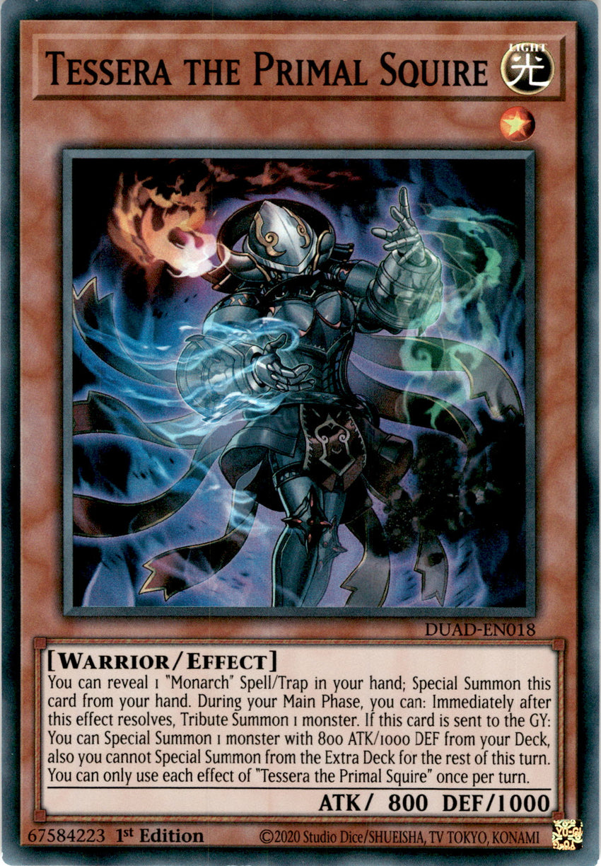 Tessera the Primal Squire - DUAD-EN018 - Super Rare 1st Edition