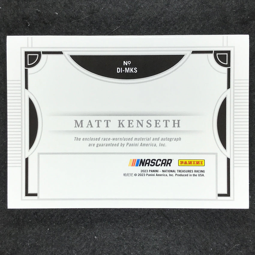 2023 National Treasures MATT KENSETH Daytona Legacy Relic Auto Booklet 30/49
