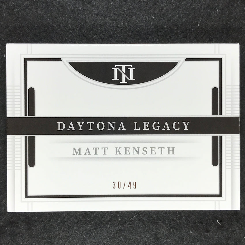 2023 National Treasures MATT KENSETH Daytona Legacy Relic Auto Booklet 30/49