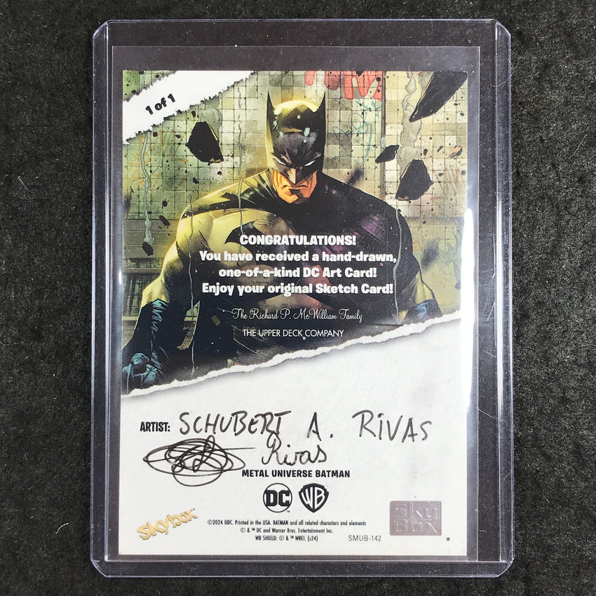 2025 Metal Universe Batman DEADMAN Artist Sketch 1/1 SCHUBERT A. RIVAS