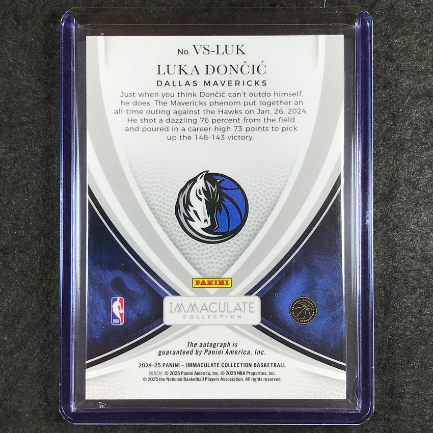 2024-25 Immaculate LUKA DONCIC Victory Signatures Acetate Auto Bronze 1/3