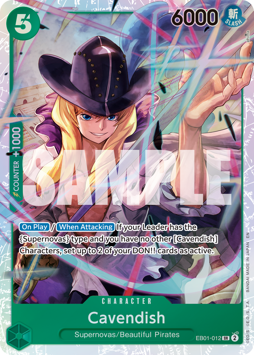 Cavendish - EB01-012 (Reprint) - Super Rare [PRB-02] Premium Booster - THE BEST - VOL. 2