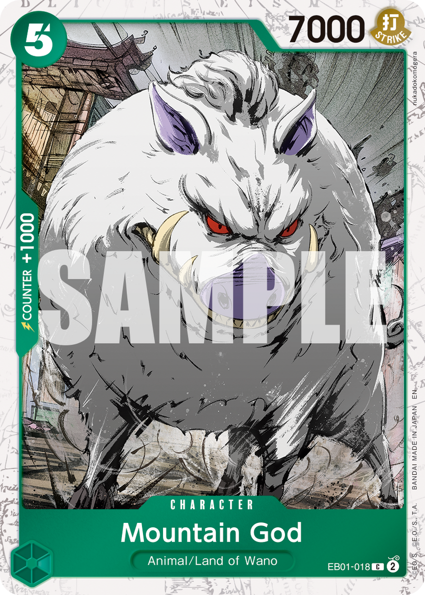 Mountain God EB01-018 -  [PIRATE FOIL]  [PRB-02] Premium Booster - THE BEST - VOL. 2