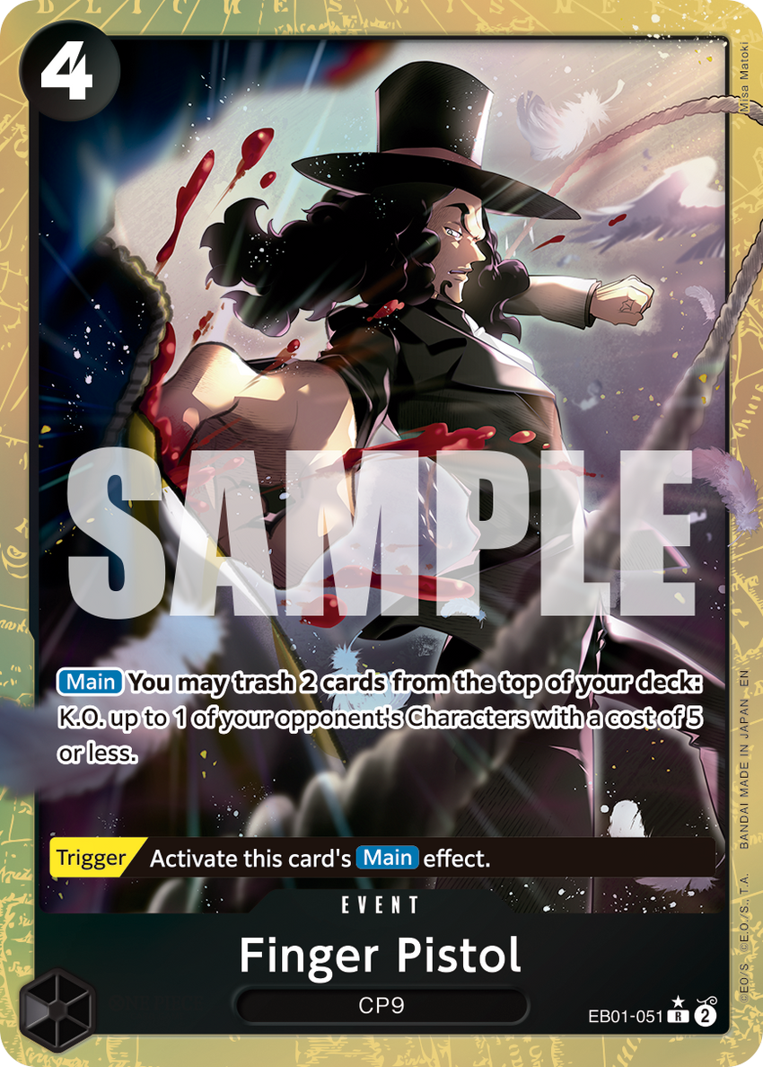 [ALTERNATE ART] Finger Pistol (Alternate Art) - R [PRB-02] Premium Booster - THE BEST - VOL. 2