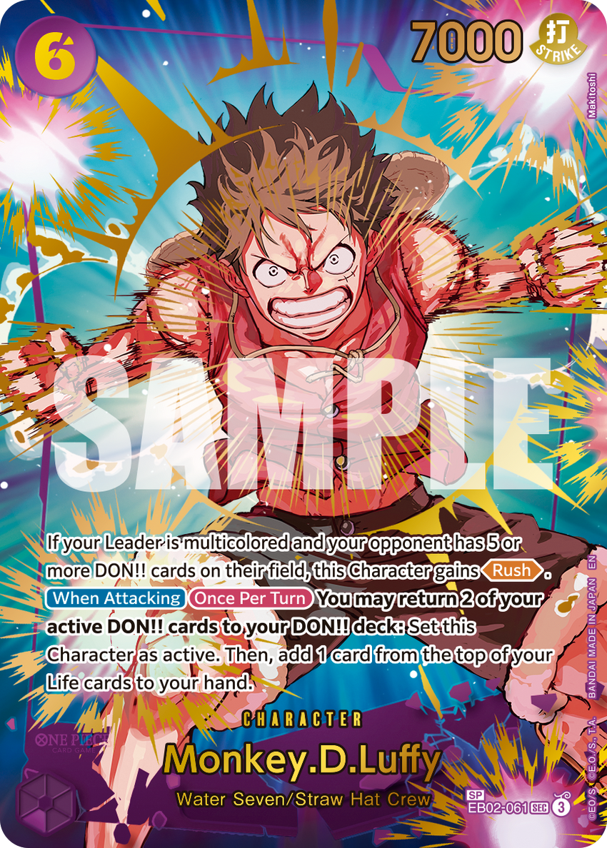 [ SP ] Monkey.D.Luffy - EB02-061 (SP) - SP [PRB-02] Premium Booster - THE BEST - VOL. 2