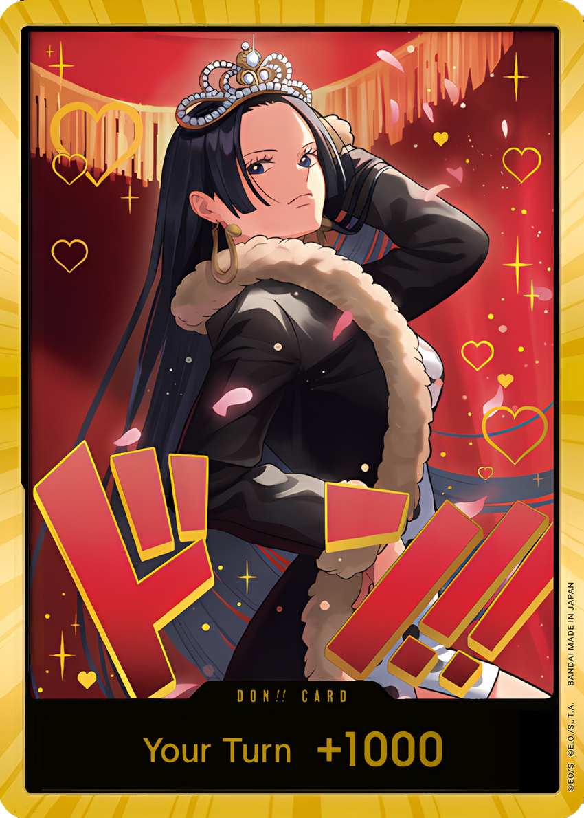 DON!! Card (Boa Hancock) (Gold) DON!! - EB03 One Piece Extra Booster: One Piece Heroines Edition