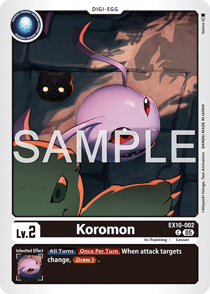 Koromon (EX10-002) - Common EX10 Sinister Order