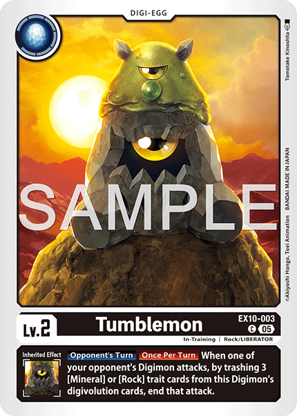 Tumblemon (EX10-003) - Common EX10 Sinister Order