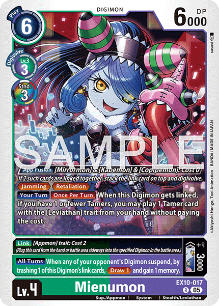 Mienumon (EX10-017) - Rare EX10 Sinister Order