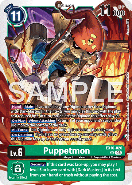 Puppetmon (EX10-020) - Rare EX10 Sinister Order