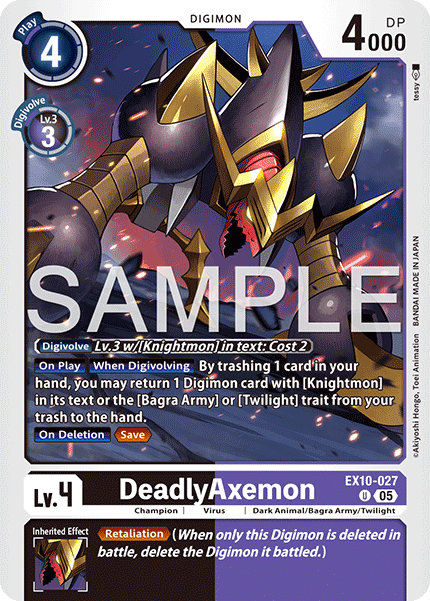 DeadlyAxemon (EX10-027) - Uncommon EX10 Sinister Order