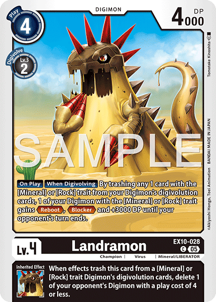 Landramon (EX10-028) - Common EX10 Sinister Order