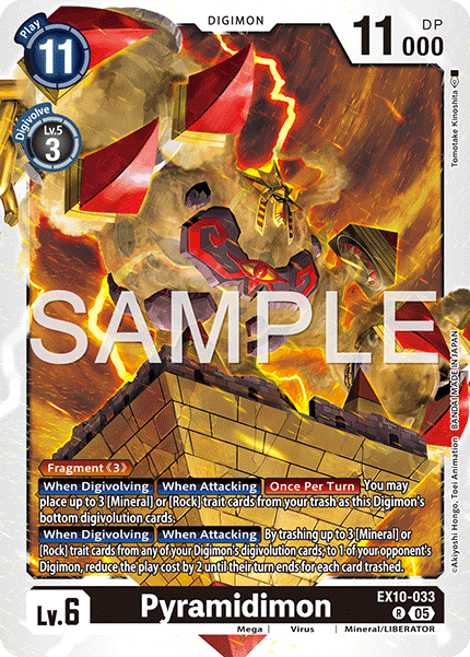 Pyramidimon (EX10-033) - Rare EX10 Sinister Order