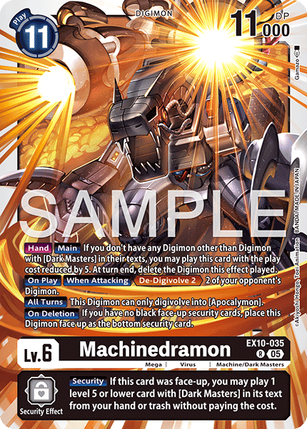 Machinedramon (EX10-035) - Rare EX10 Sinister Order