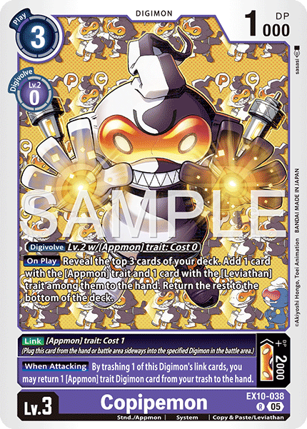 Copipemon (EX10-038) - Rare EX10 Sinister Order