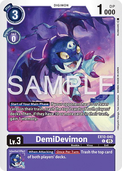 DemiDevimon (EX10-040) - Common EX10 Sinister Order