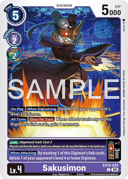 Sakusimon (EX10-043) - Common EX10 Sinister Order