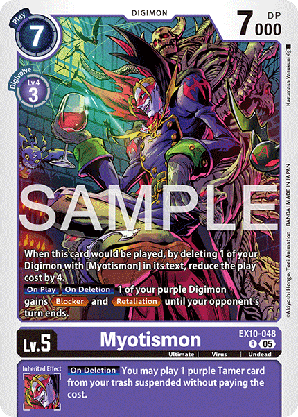 Myotismon (EX10-048) - Rare EX10 Sinister Order