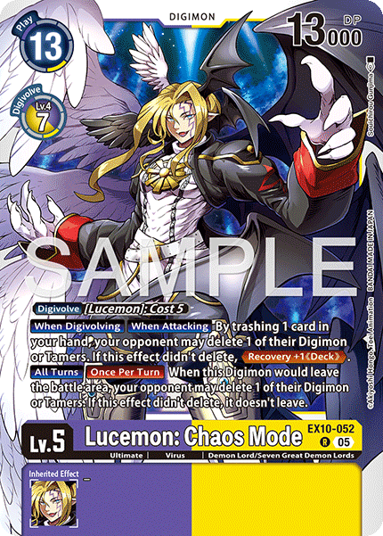 Lucemon: Chaos Mode (EX10-052) - Rare EX10 Sinister Order