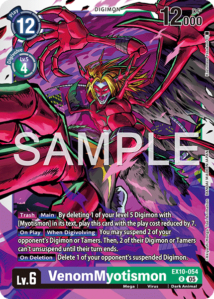 VenomMyotismon (EX10-054) - Rare EX10 Sinister Order