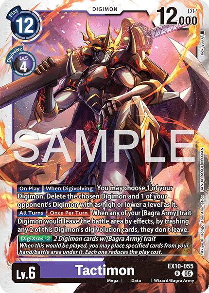 Tactimon (EX10-055) - Rare EX10 Sinister Order