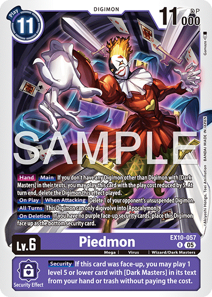 Piedmon (EX10-057) - Rare EX10 Sinister Order