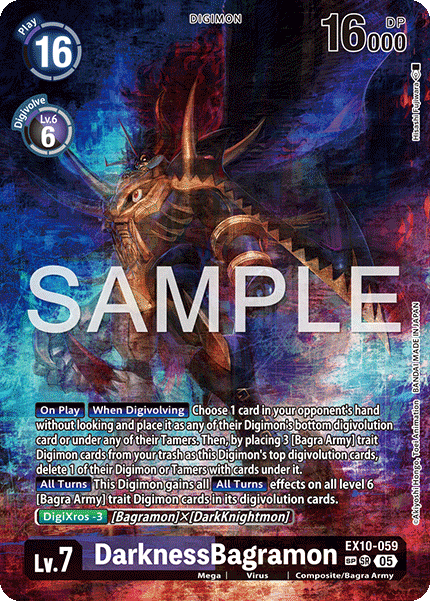 [ SP ] DarknessBagramon (EX10-059) - SP - Special Pull EX10 Sinister Order