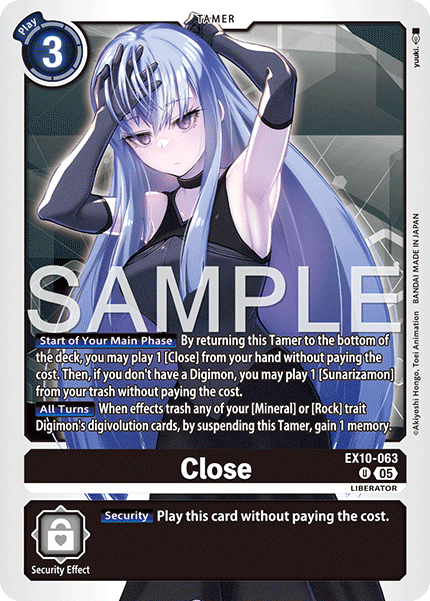 Close (EX10-063) - Uncommon EX10 Sinister Order