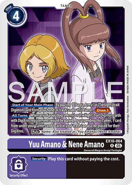 Yuu Amano & Nene Amano (EX10-064) - Rare EX10 Sinister Order