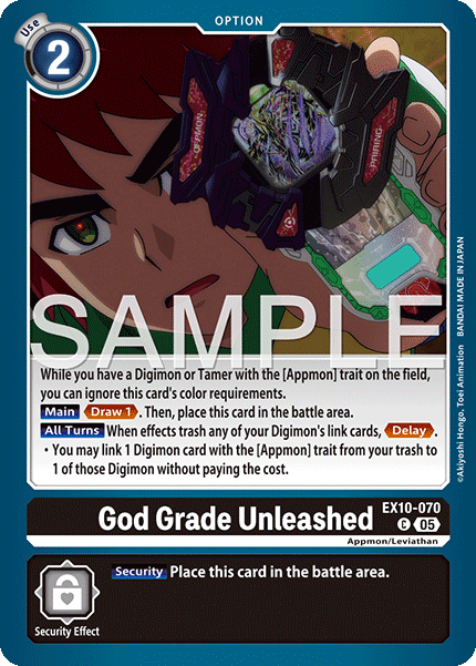 God Grade Unleashed (EX10-070) - Common EX10 Sinister Order