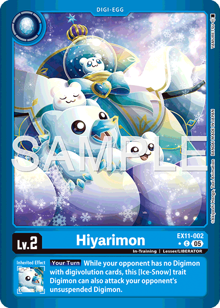 Hiyarimon (EX11-002) Limited Foil - Digimon Dawn of Liberator