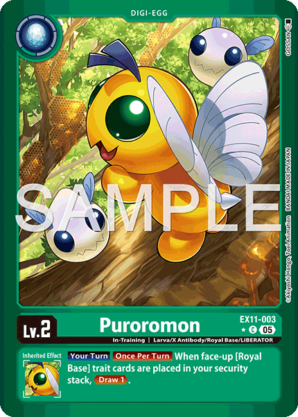 Puroromon (EX11-003) Limited Foil - Digimon Dawn of Liberator