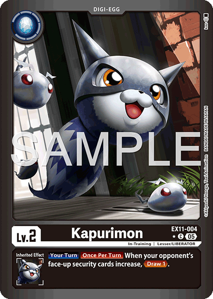 Kapurimon (EX11-004) Limited Foil - Digimon Dawn of Liberator
