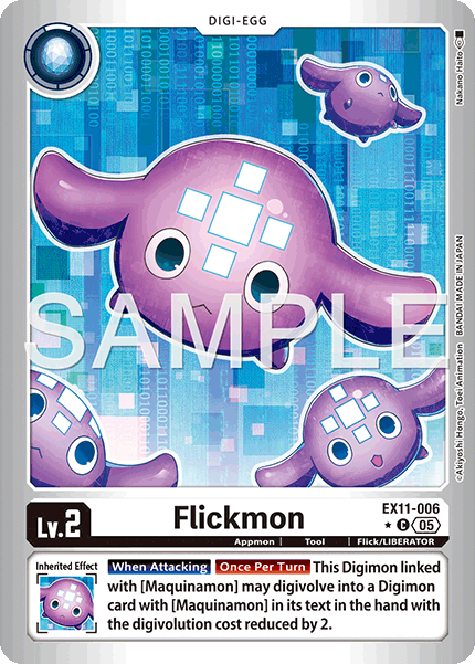 Flickmon (EX11-006) Limited Foil - Digimon Dawn of Liberator
