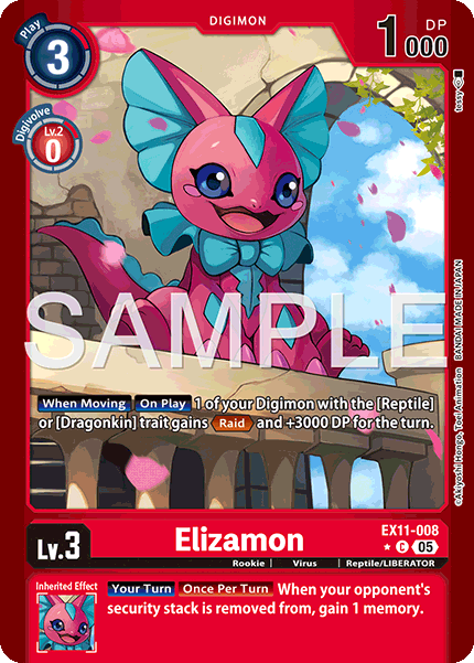 Elizamon (EX11-008) Limited Foil - Digimon Dawn of Liberator