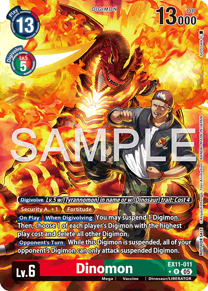 Dinomon (EX11-011) Box Topper - Digimon Dawn of Liberator
