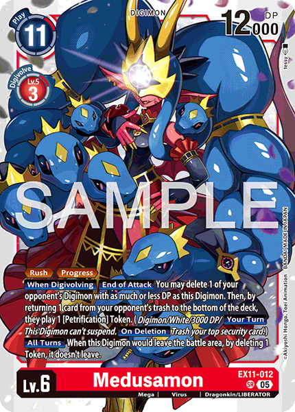 Medusamon (EX11-012) Super Rare - Digimon Dawn of Liberator