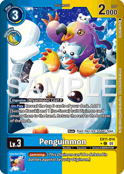 Penguinmon (EX11-014) Limited Foil - Digimon Dawn of Liberator
