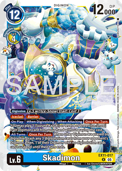 Skadimon (EX11-017) Rare - Digimon Dawn of Liberator