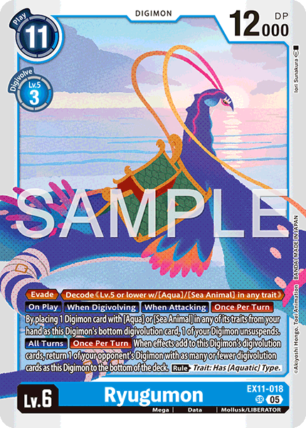 Ryugumon (EX11-018) Super Rare - Digimon Dawn of Liberator